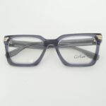 CARTIER JBO9320 Eyeglass Frame – Premium Stylish Reading & Prescription Glass for Men & Women | Best Lightweight Acetate Eyeglass Frame 2026 (49-24-140 | 36gm) - Image 2