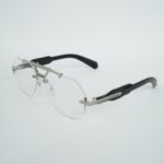 maybach unisex rimless eyeglass frame maybach rimless eyeglass for men and women maybach computer glass blue cut frame lightweight rimless eyeglass frame maybach prescription eyeglass frame